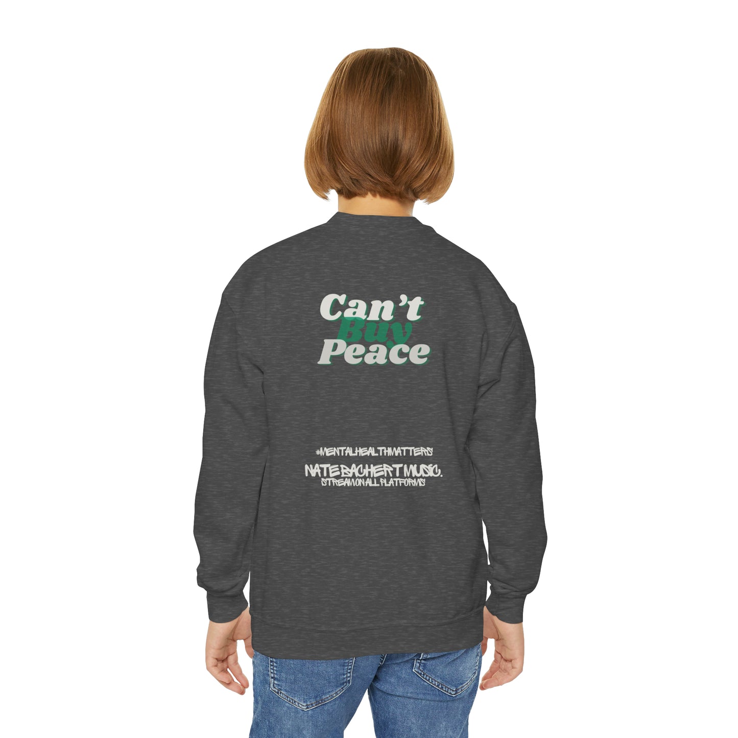 Can’t Buy Peace Line Youth Crewneck Sweatshirt